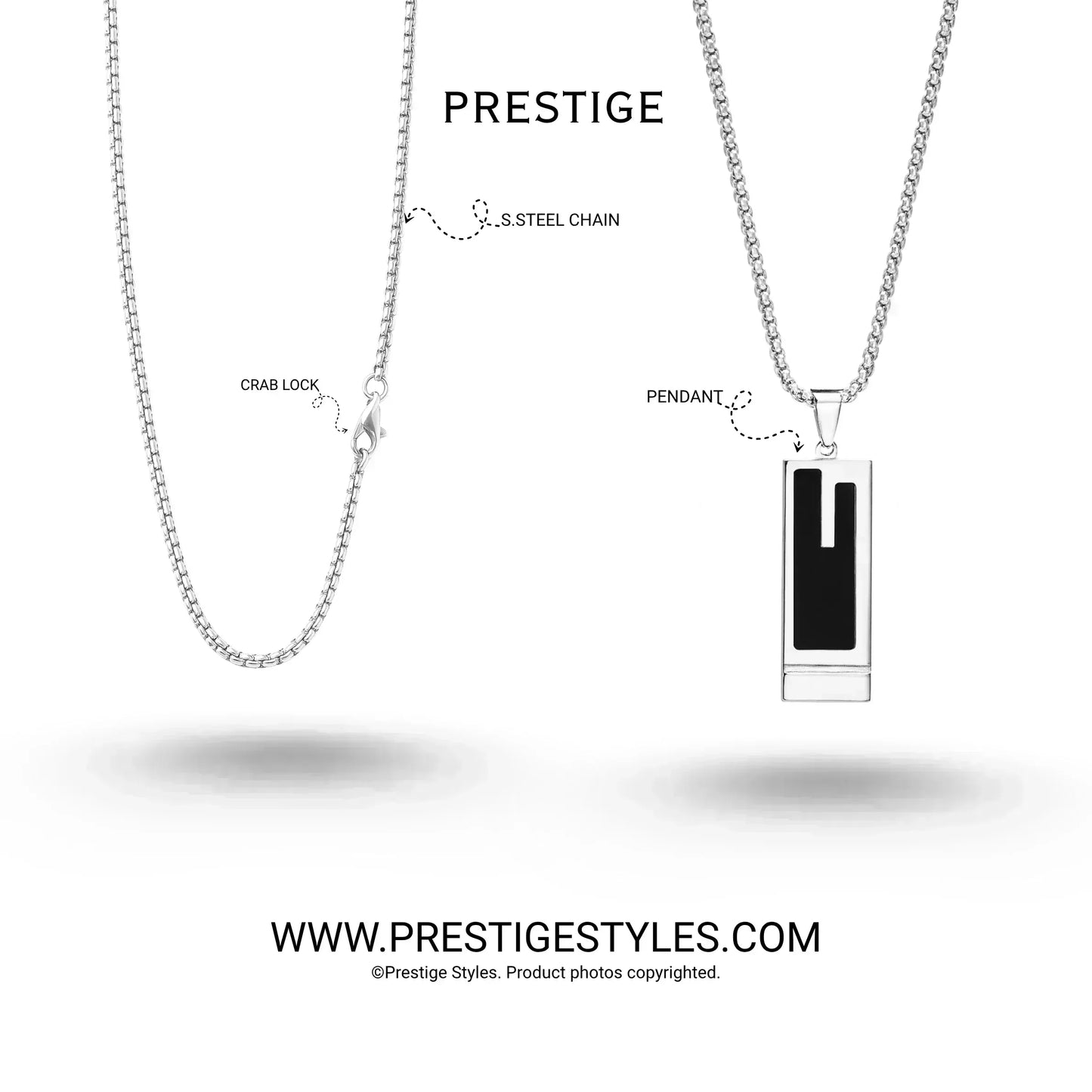 Monolith Pendant with Chain - Prestige Styles - - Pendant with Chain