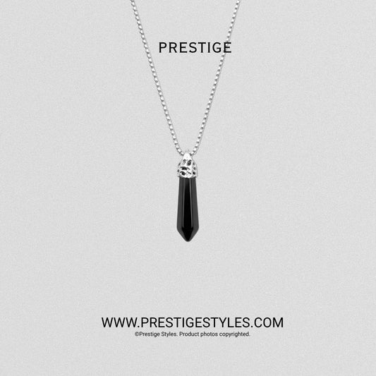 Obsidian Spike Pendant with Chain Limited Edition - Prestige Styles - Bangladesh