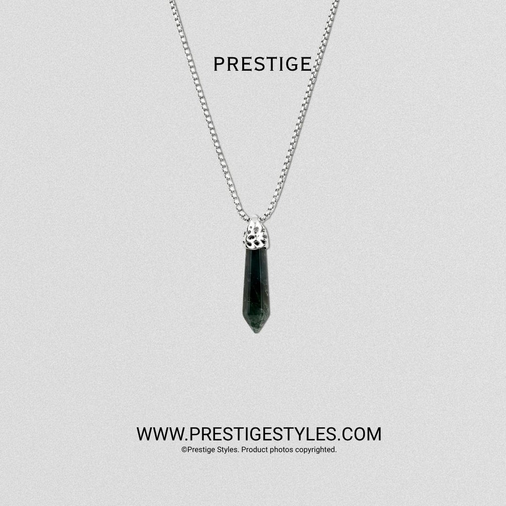 Obsidian Spike Pendant with Chain Limited Edition - Prestige Styles - Bangladesh