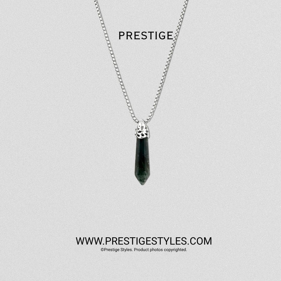 Obsidian Spike Pendant with Chain Limited Edition - Prestige Styles - Bangladesh