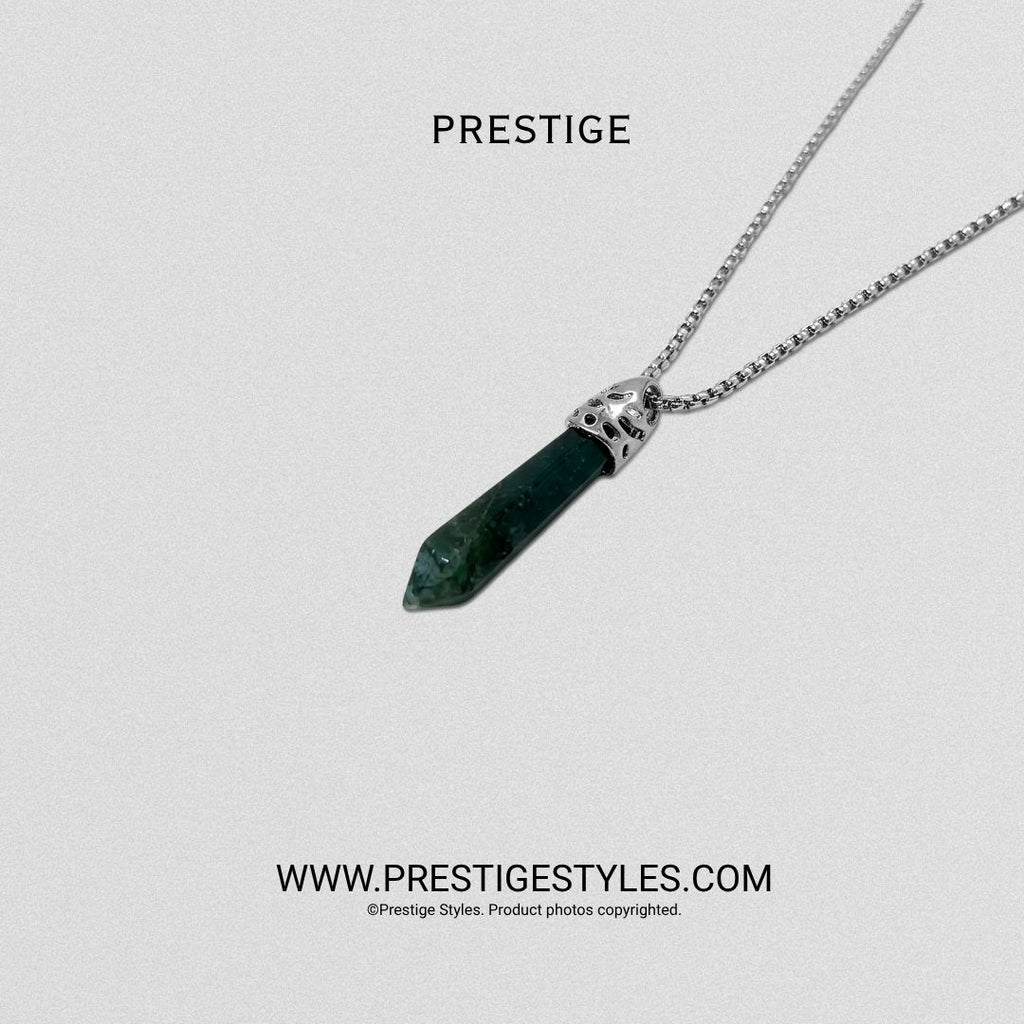 Obsidian Spike Pendant with Chain Limited Edition - Prestige Styles - Bangladesh