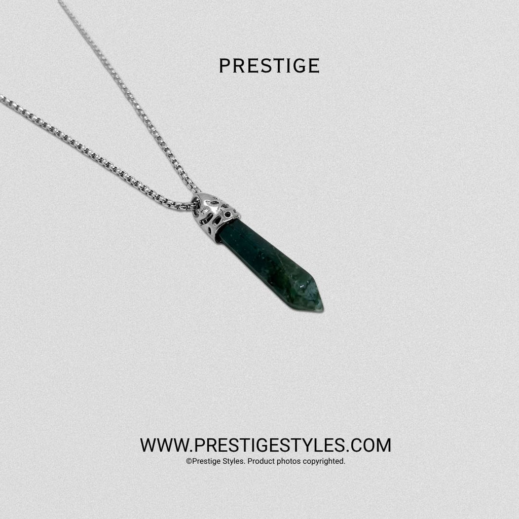 Obsidian Spike Pendant with Chain Limited Edition - Prestige Styles - Bangladesh