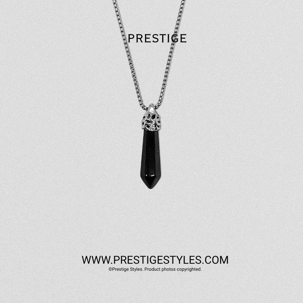 Obsidian Spike Pendant with Chain Limited Edition - Prestige Styles - Bangladesh