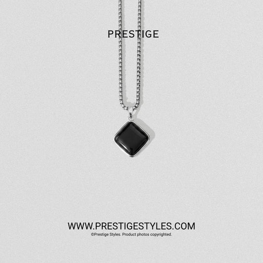 Onyx Edge Pendant With Chain - Prestige Styles - Bangladesh