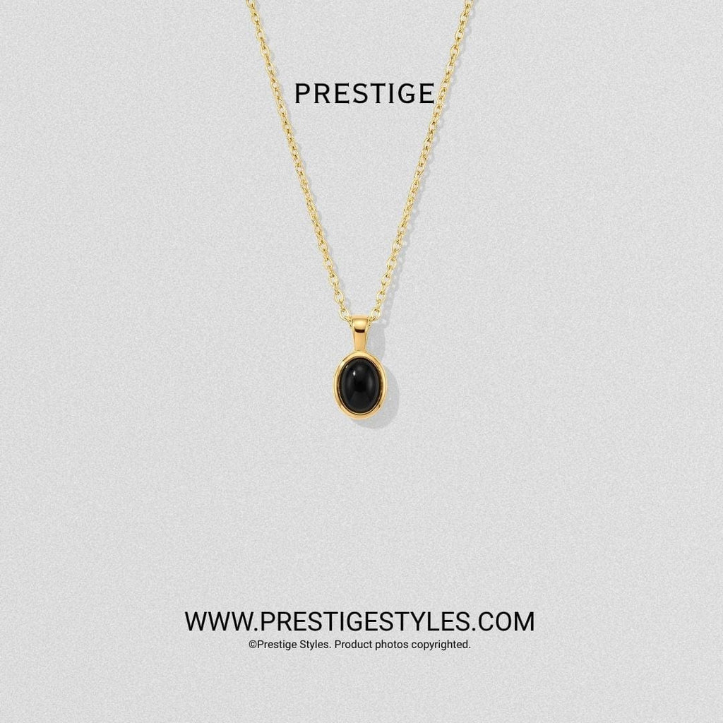 Onyx Medallion Pendant with Chain - Prestige Styles - Bangladesh