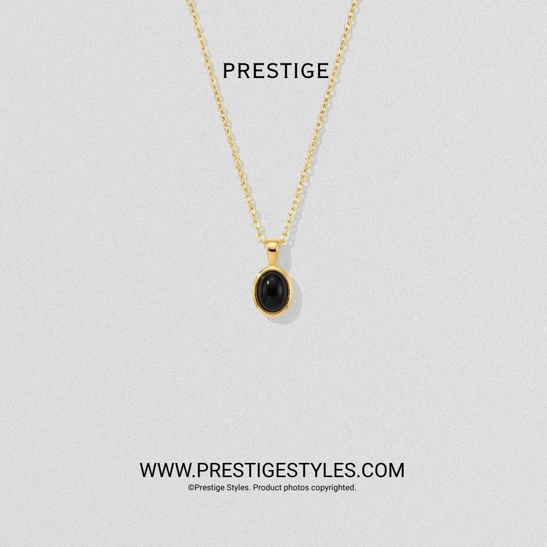 Onyx Medallion Pendant with Chain - Prestige Styles - Bangladesh