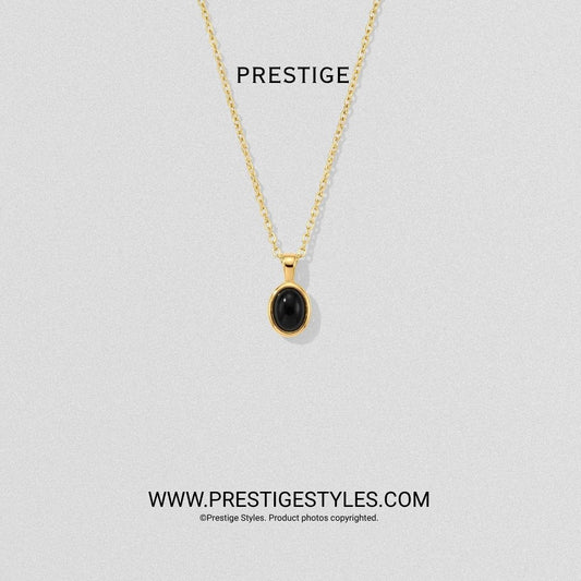 Onyx Medallion Pendant with Chain - Prestige Styles - Bangladesh