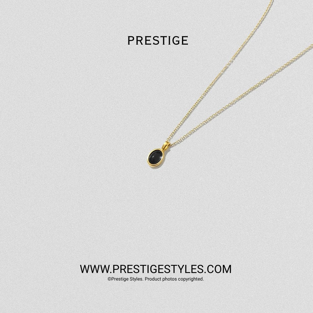 Onyx Medallion Pendant with Chain - Prestige Styles - Bangladesh