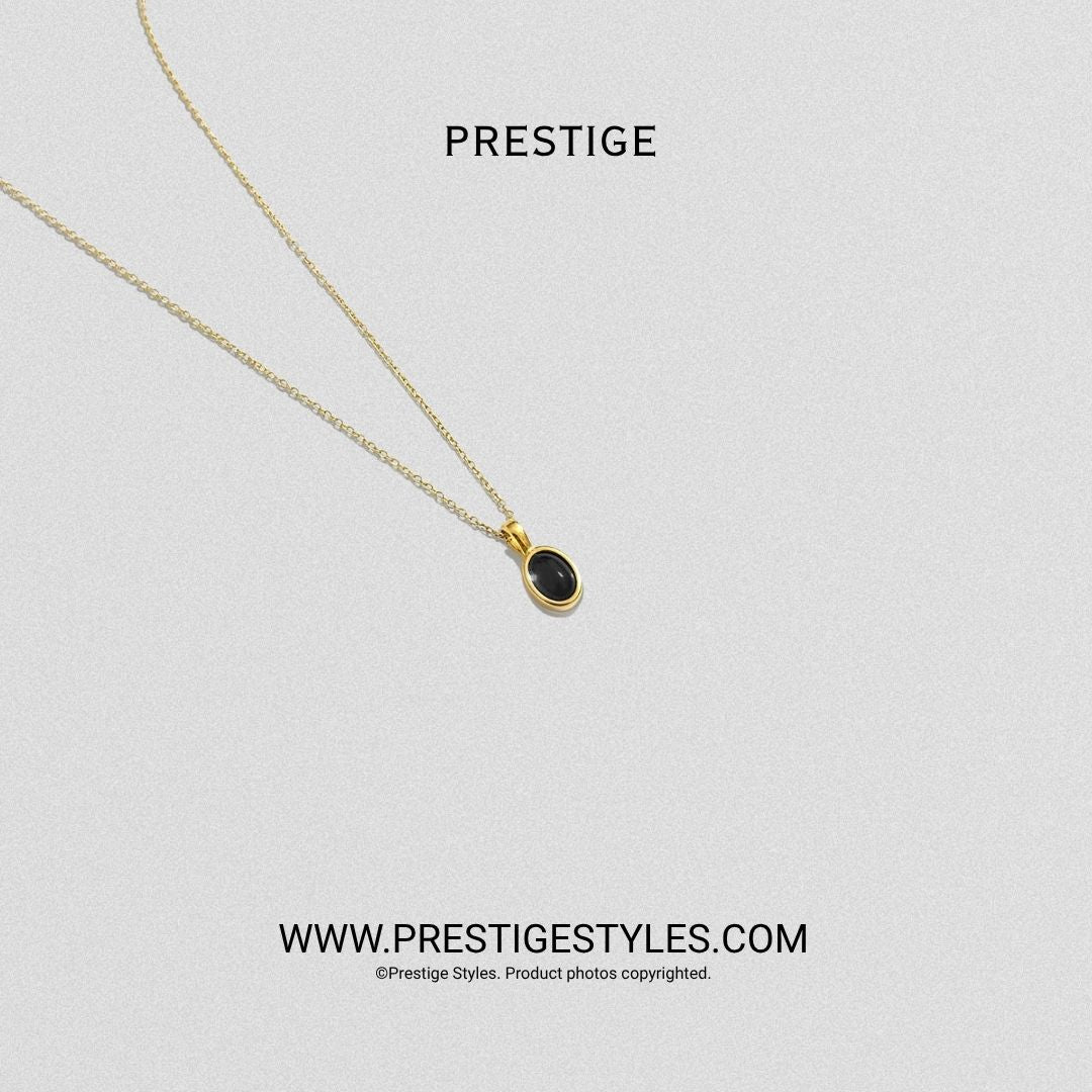 Onyx Medallion Pendant with Chain - Prestige Styles - Bangladesh