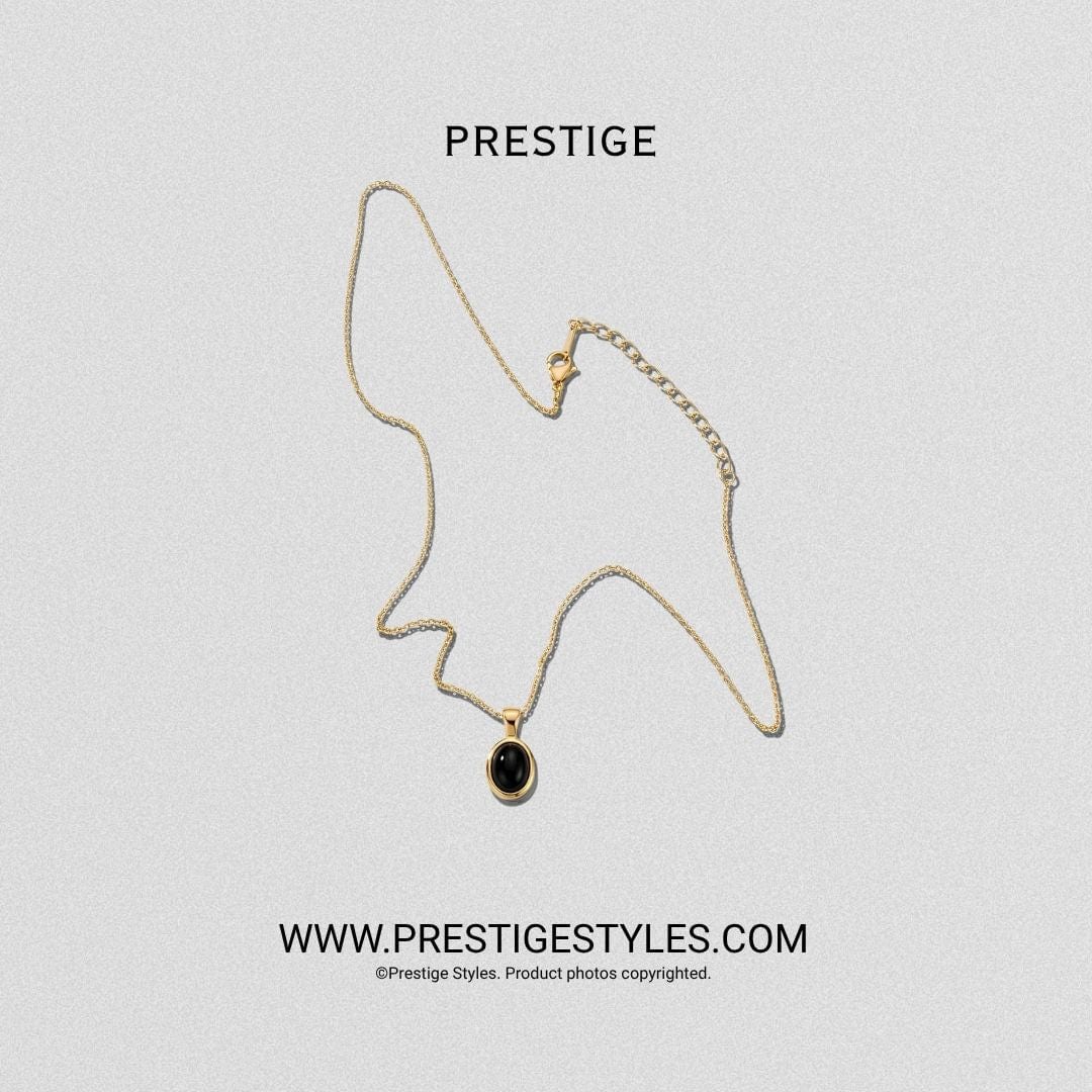 Onyx Medallion Pendant with Chain - Prestige Styles - Bangladesh
