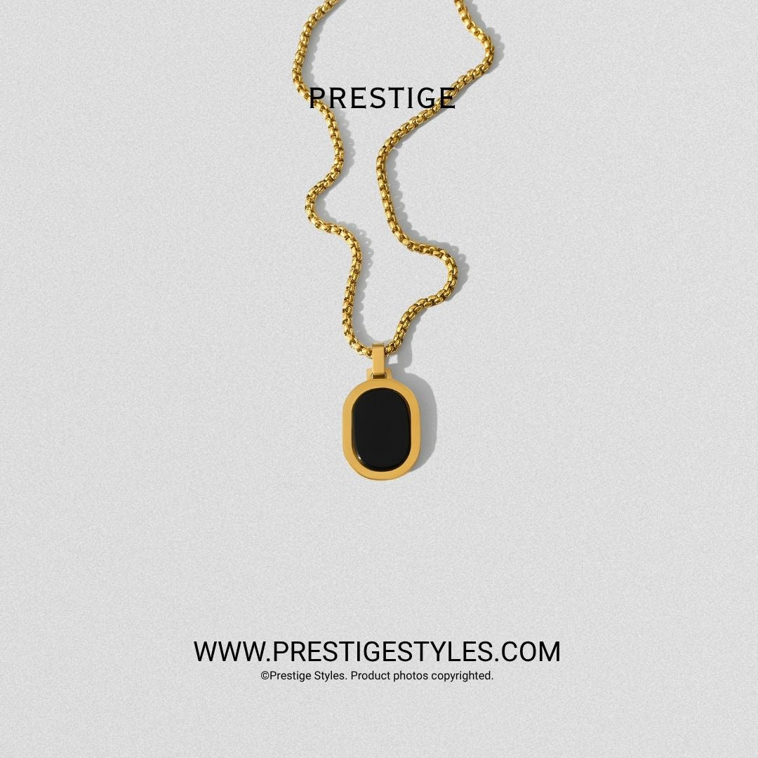 Oval Core Pendant With Chain - Prestige Styles - Bangladesh