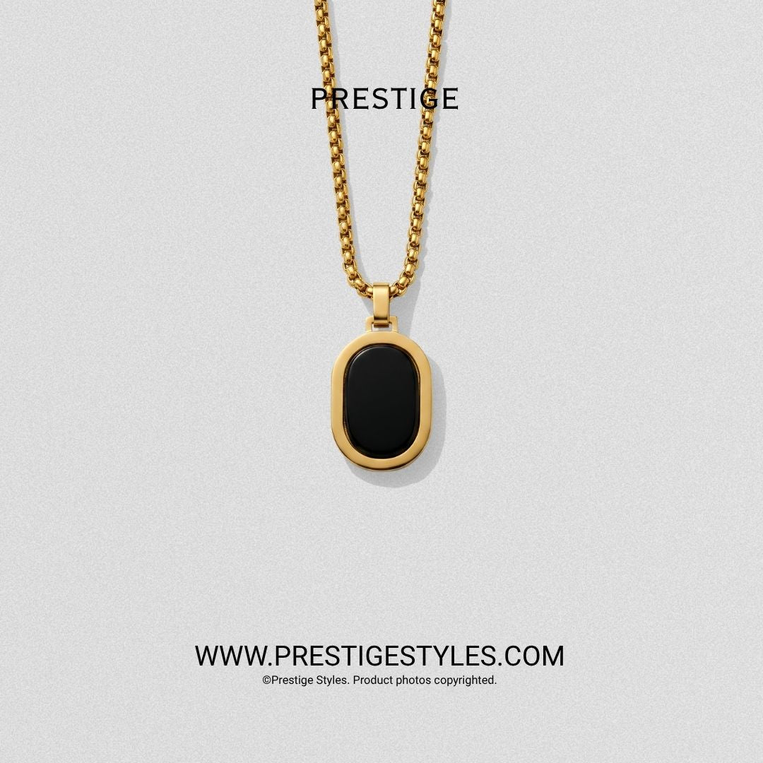 Oval Core Pendant With Chain - Prestige Styles - Bangladesh
