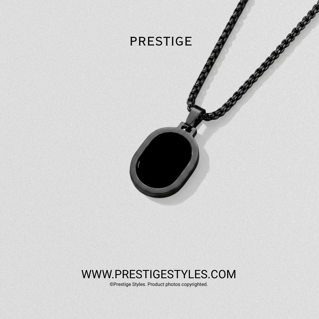 Oval Core Pendant With Chain - Prestige Styles - Bangladesh