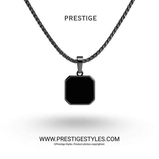 Phantom Pendant with chain (Black) - Prestige Styles