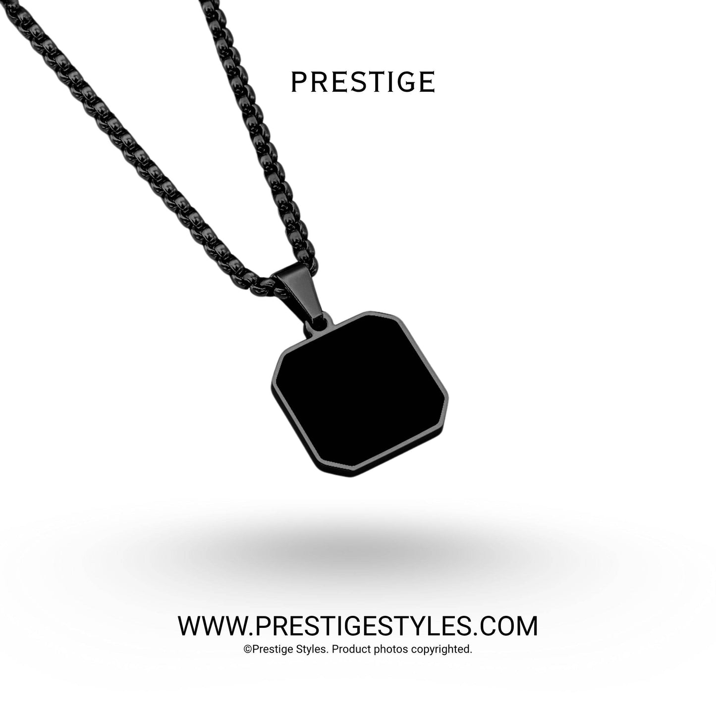 Phantom Pendant with chain (Black) - Prestige Styles