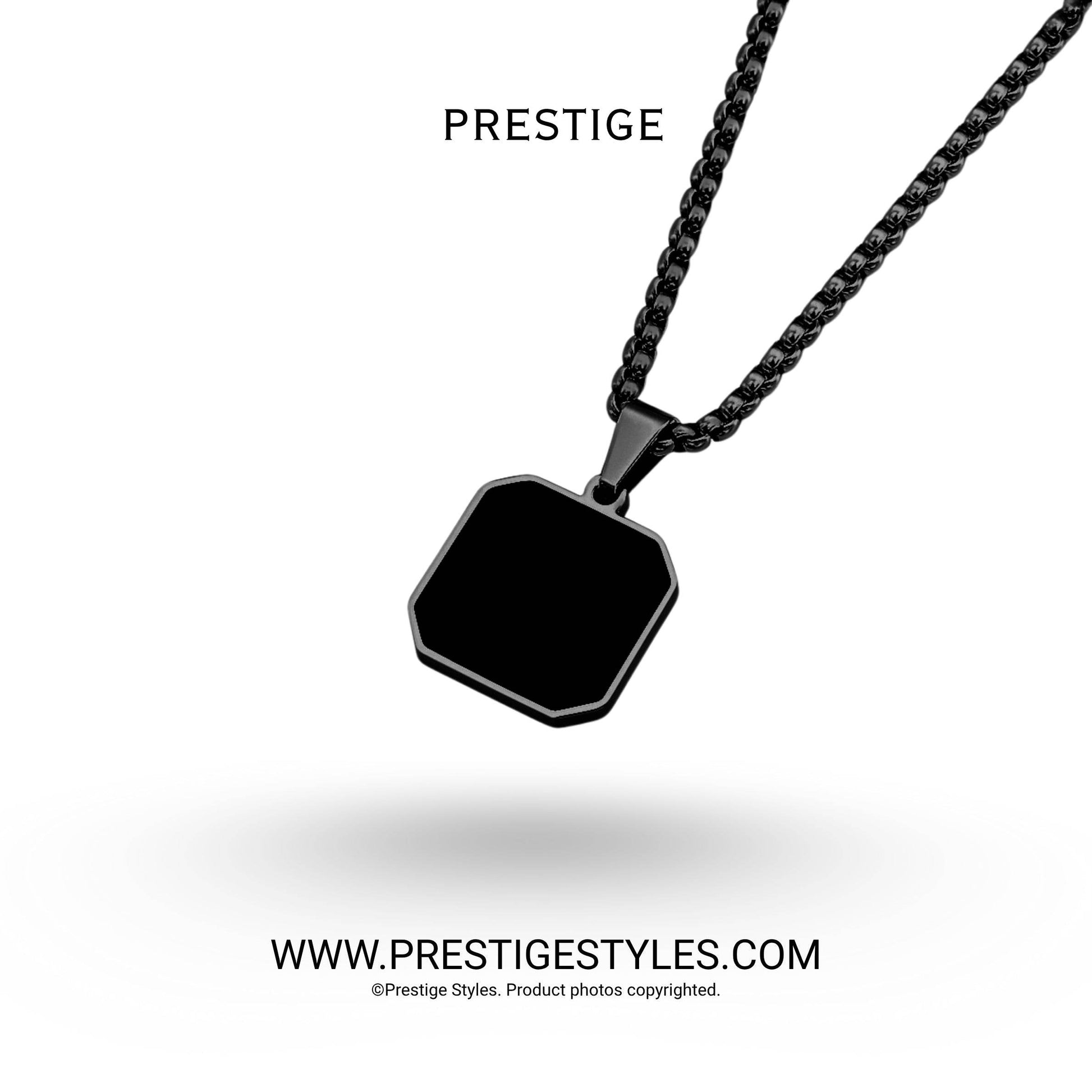 Phantom Pendant with chain (Black) - Prestige Styles