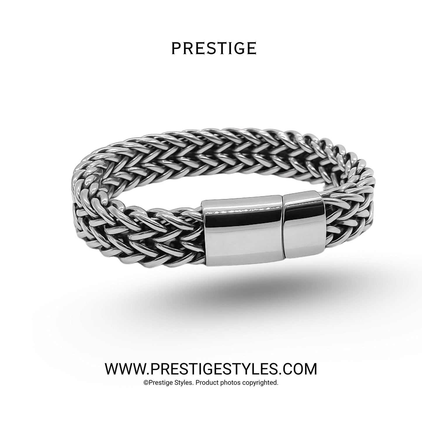 Retro Link Titanium Bracelet - Prestige Styles