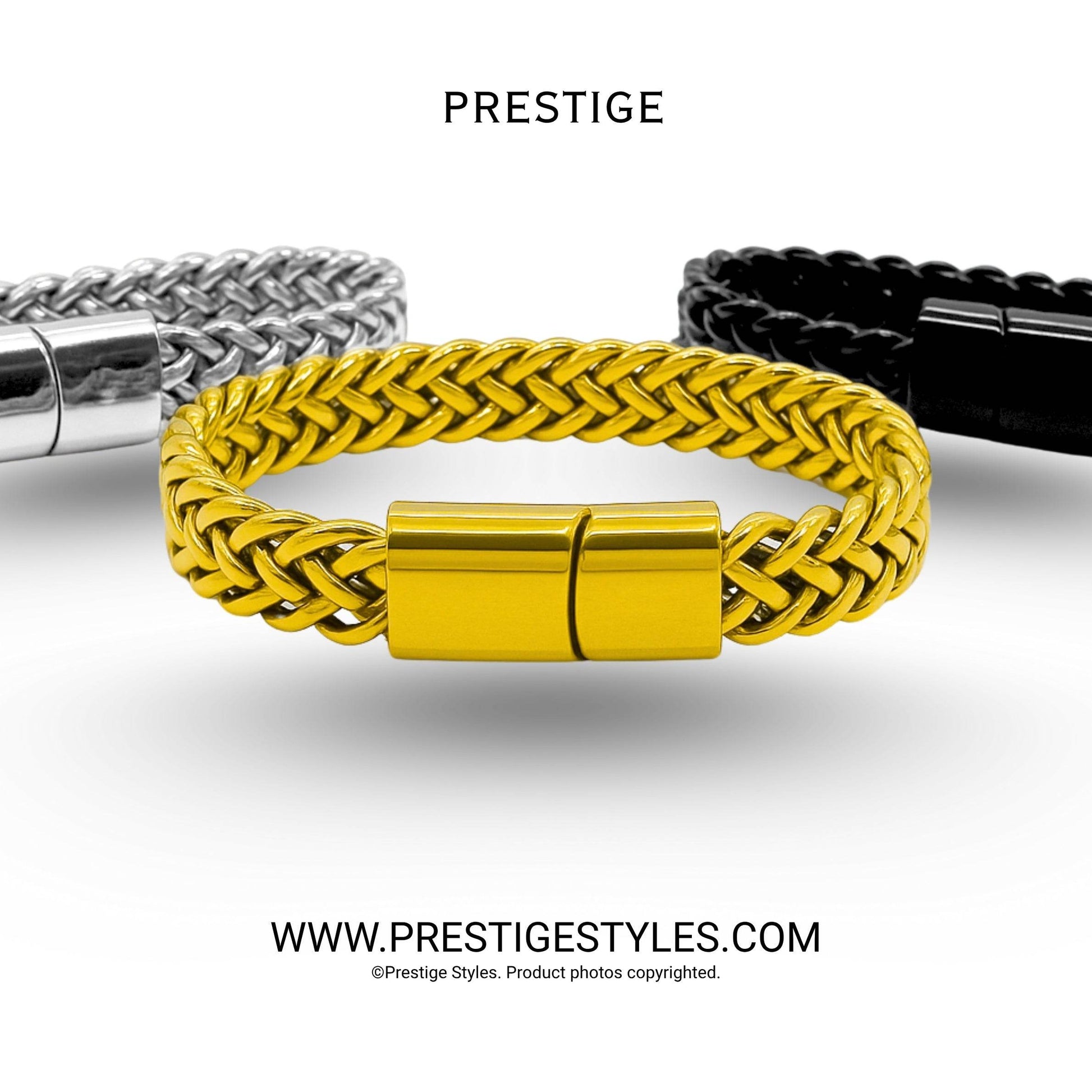 Retro Link Titanium Bracelet - Prestige Styles