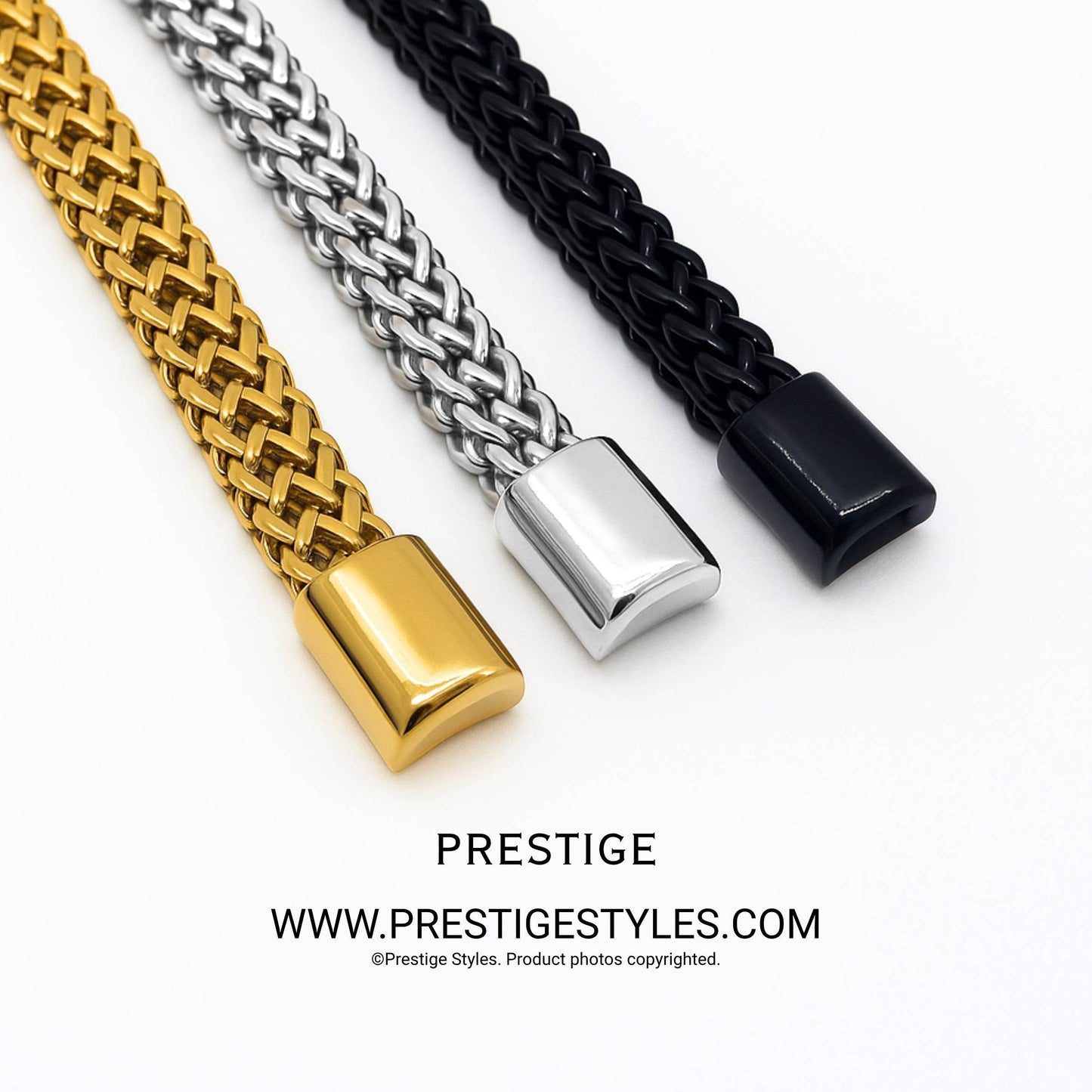 Retro Link Titanium Bracelet - Prestige Styles