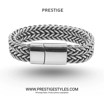 Retro Link Titanium Bracelet - Prestige Styles - - Bracelet