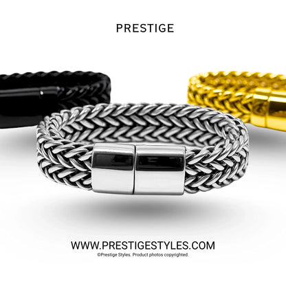 Retro Link Titanium Bracelet - Prestige Styles - - Bracelet