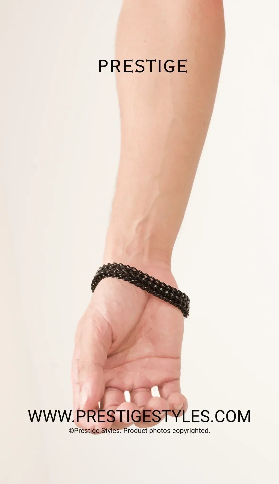 Retro Link Titanium Bracelet - Prestige Styles - - Bracelet