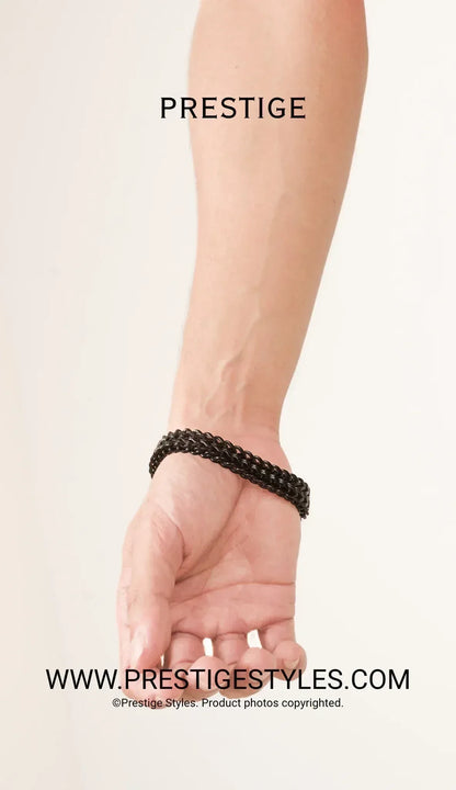 Retro Link Titanium Bracelet - Prestige Styles - - Bracelet