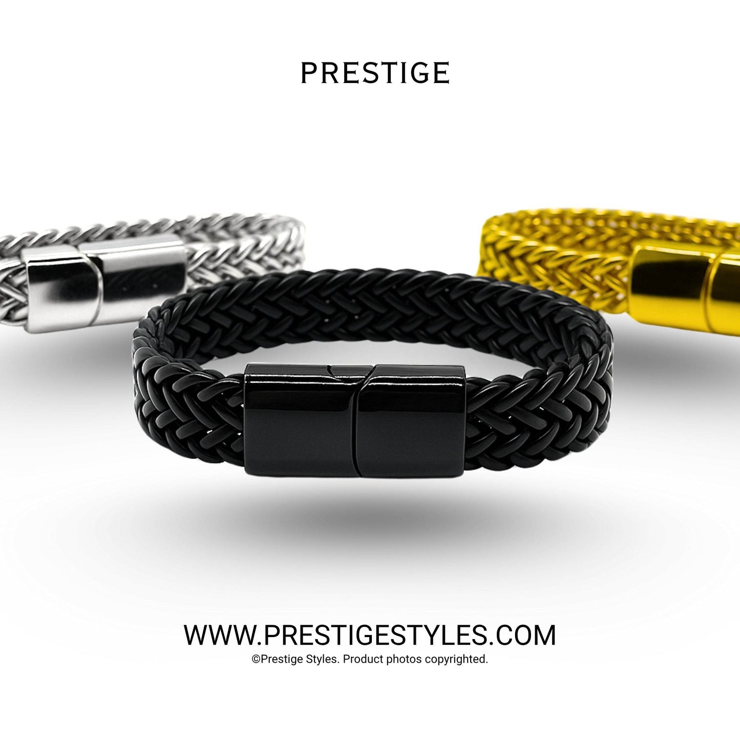 Retro Link Titanium Bracelet - Prestige Styles