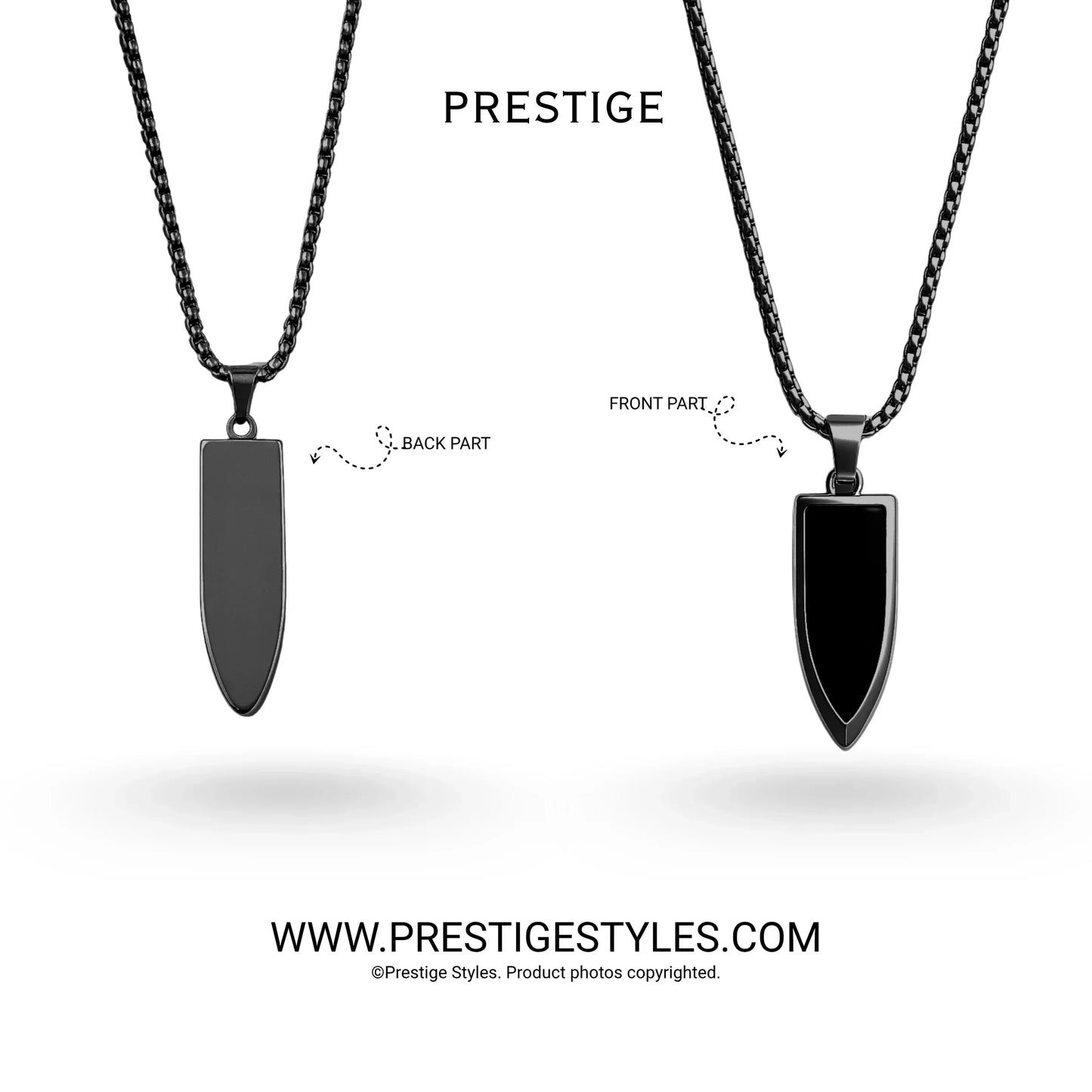 Shadow Rune Pendant with chain - Prestige Styles - - Pendant with Chain
