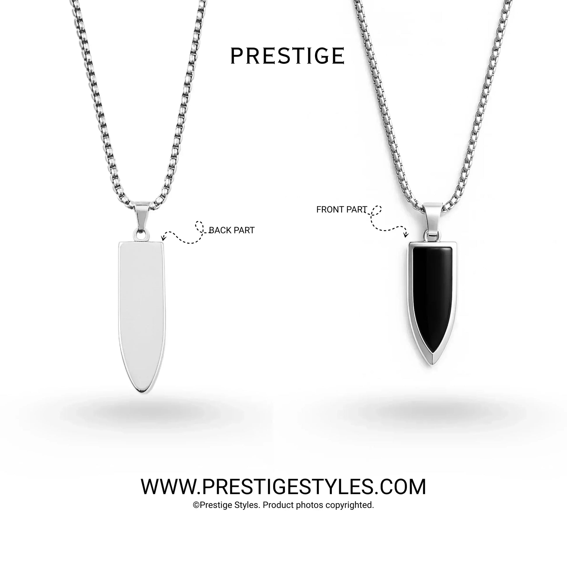 Shadow Rune Pendant with chain - Prestige Styles - - Pendant with Chain