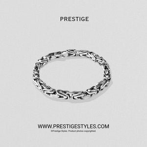 Silver Byzantine Bracelet for Men | Chain Bracelet BD