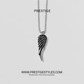 Silver Elite Feather Pendant With Chain - Prestige Styles - Bangladesh