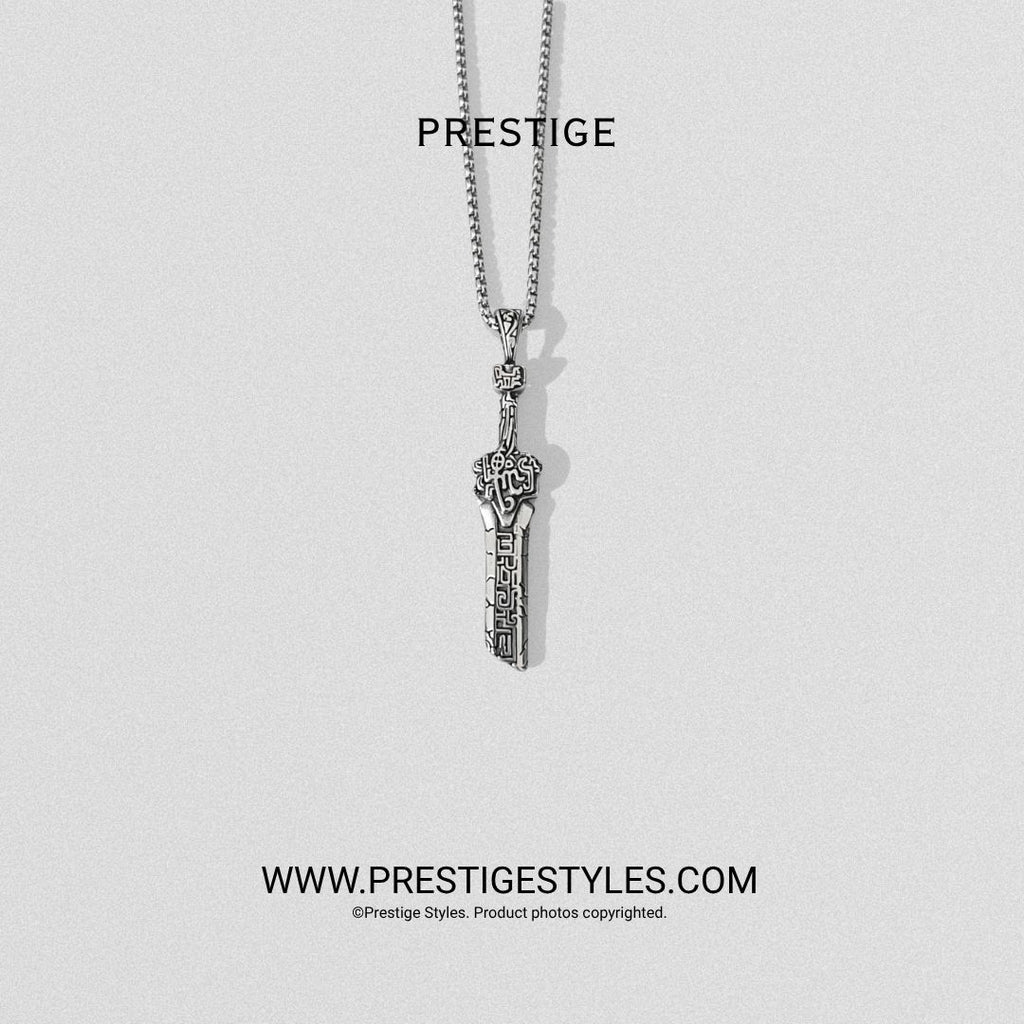Silver Myth Sword Pendant With Chain - Prestige Styles - Bangladesh