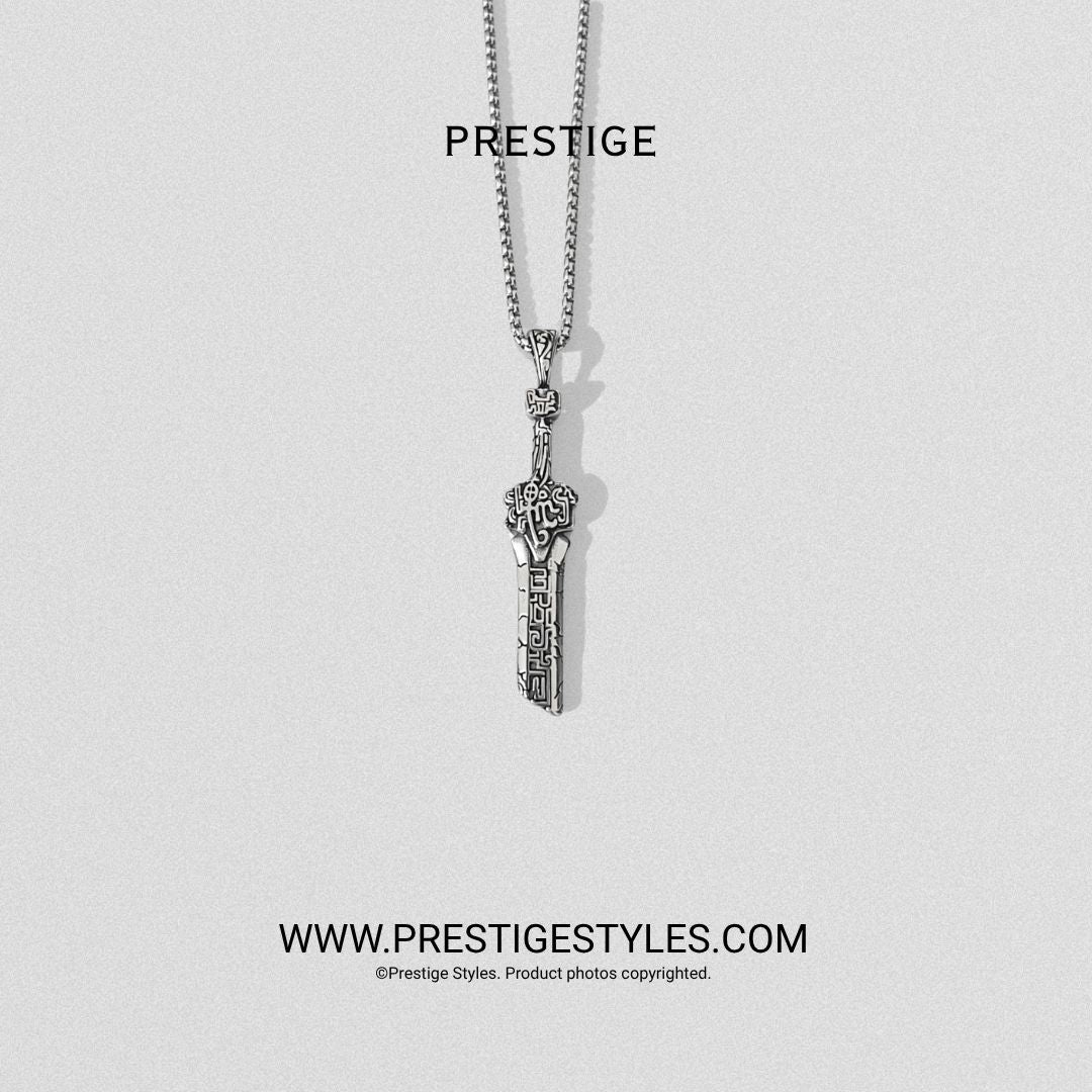 Silver Myth Sword Pendant With Chain - Prestige Styles - Bangladesh