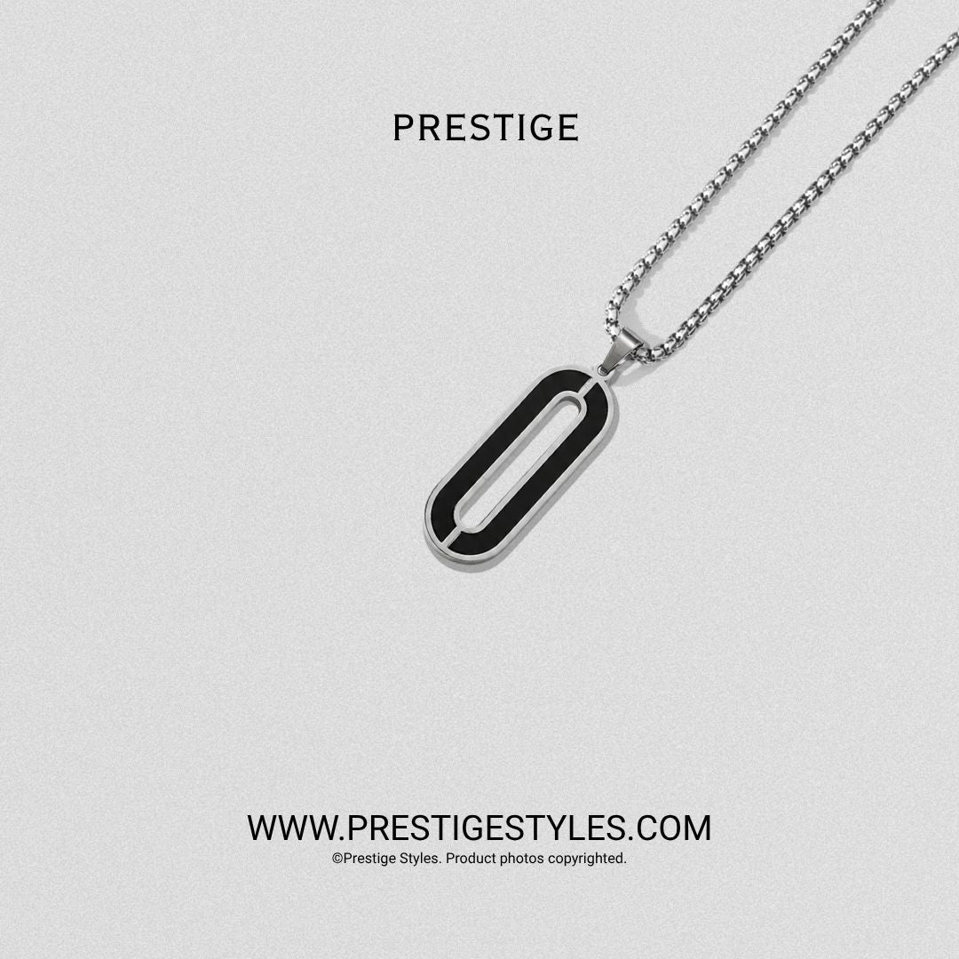Silver Shadowline Pendant With Chain - Prestige Styles - Bangladesh