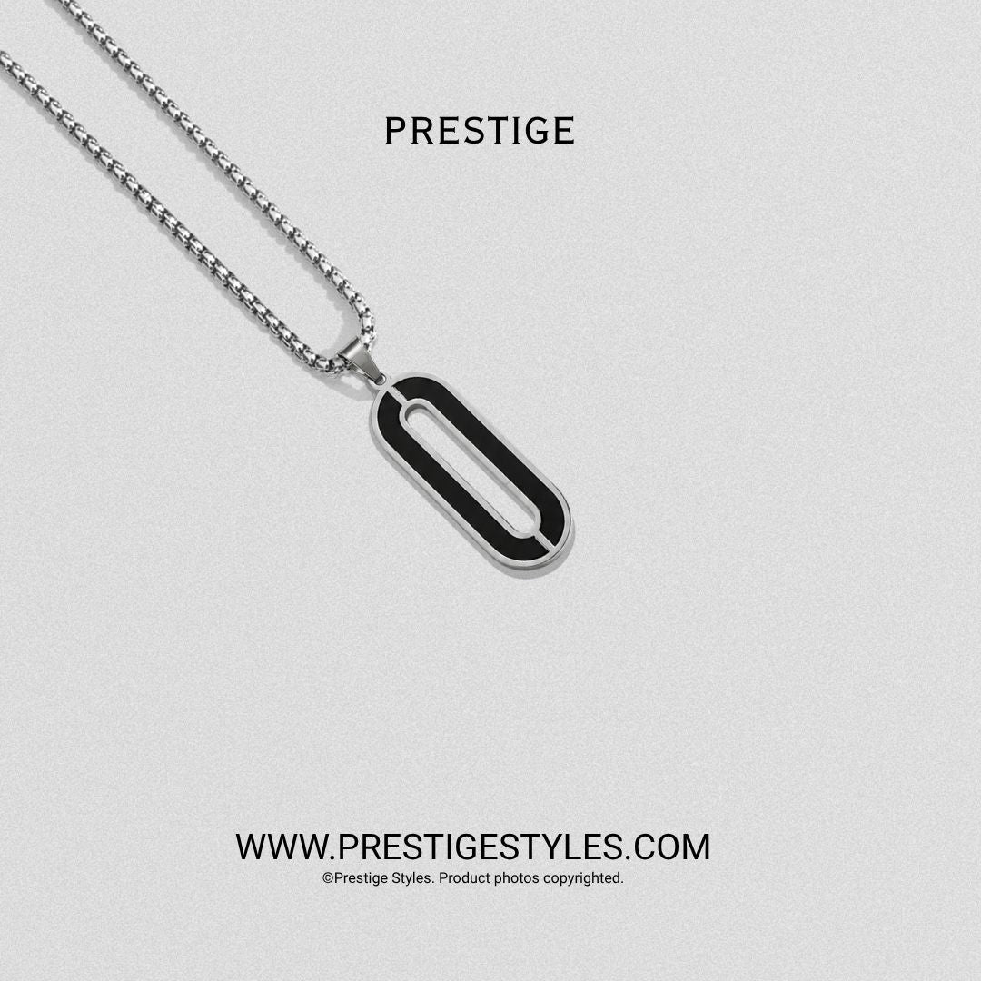 Silver Shadowline Pendant With Chain - Prestige Styles - Bangladesh