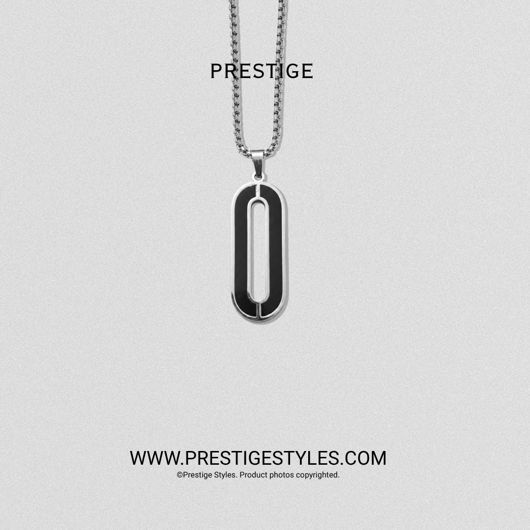 Silver Shadowline Pendant With Chain - Prestige Styles - Bangladesh