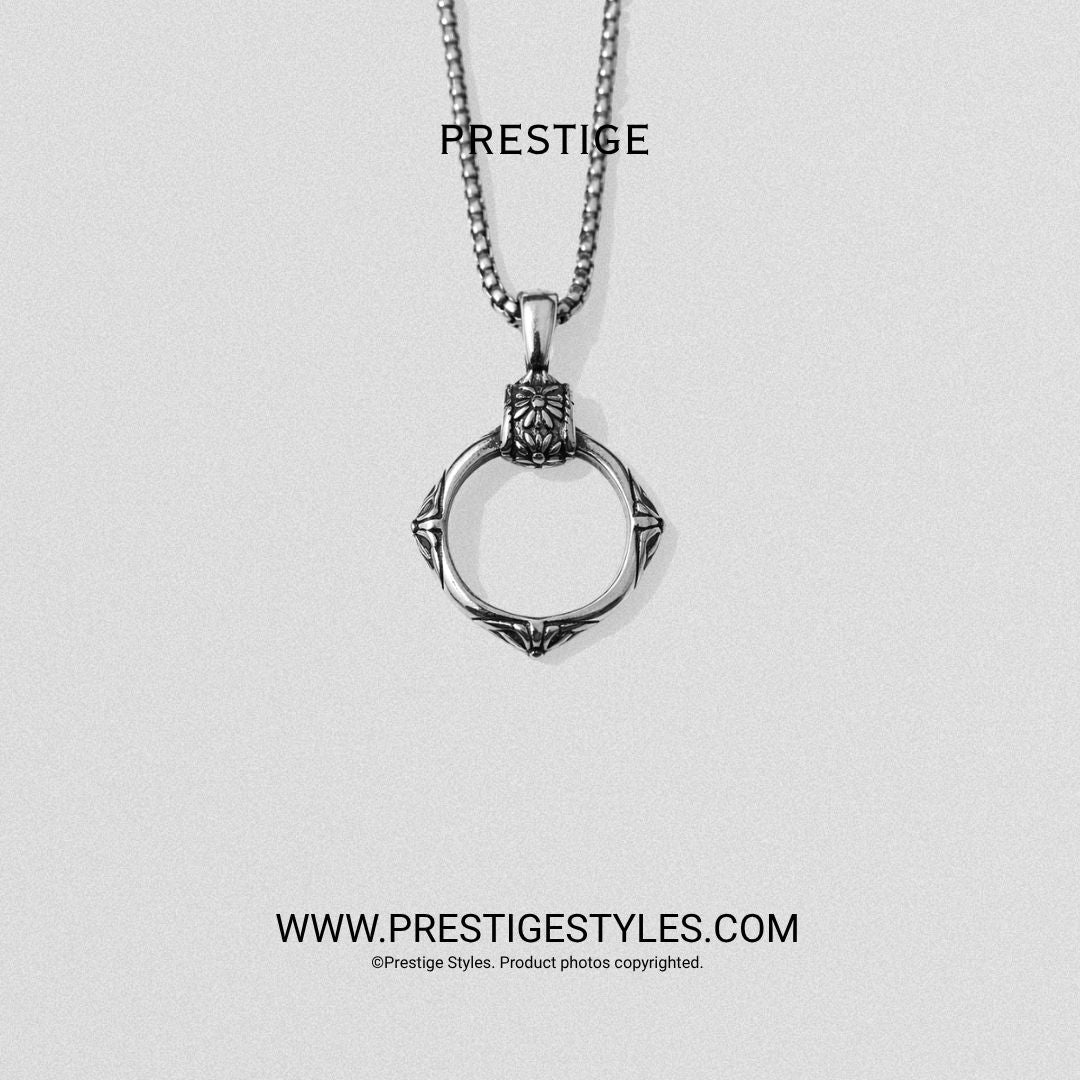 Silver Throne Pendant with Chain - Prestige Styles - Bangladesh