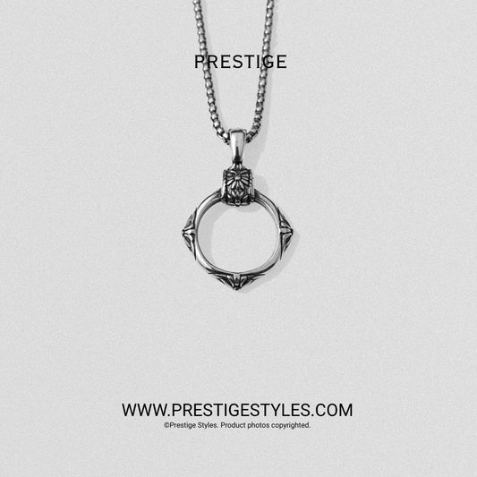 Silver Throne Pendant with Chain - Prestige Styles - Bangladesh