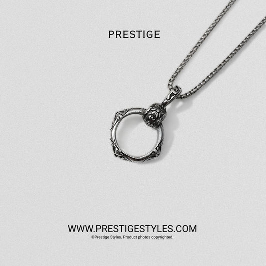 Silver Throne Pendant with Chain - Prestige Styles - Bangladesh