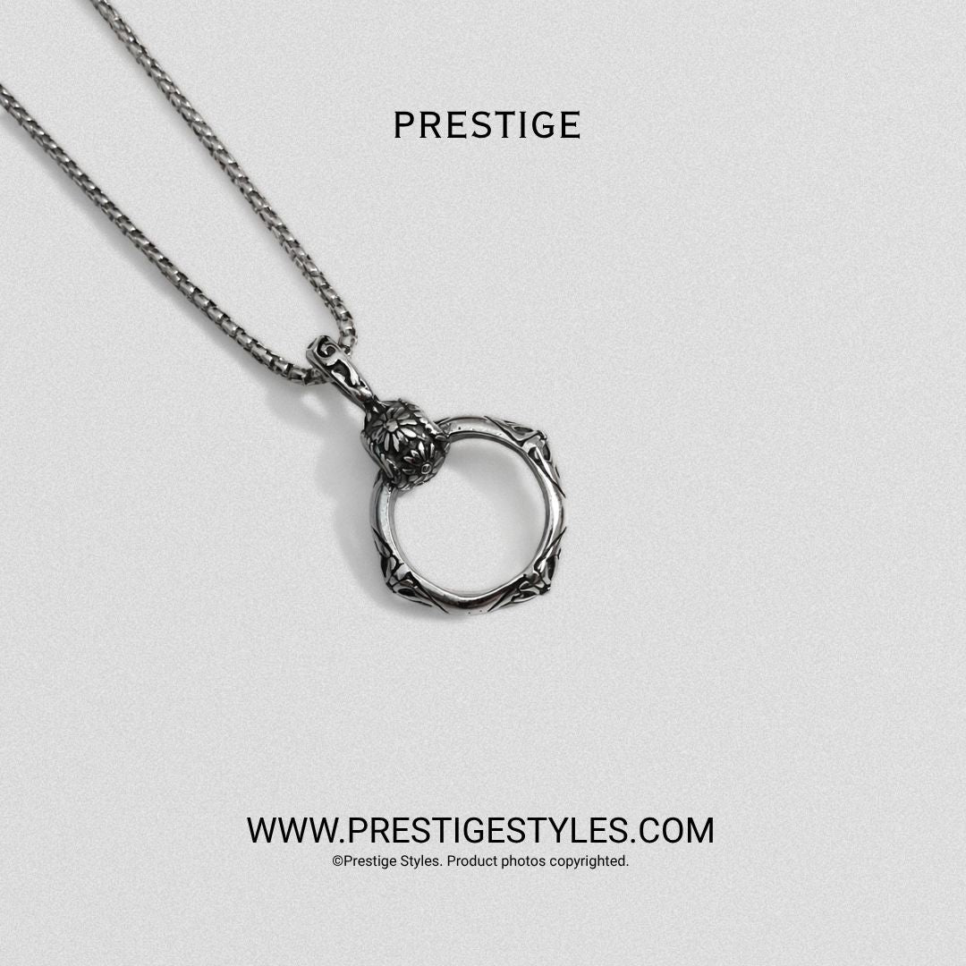 Silver Throne Pendant with Chain - Prestige Styles - Bangladesh