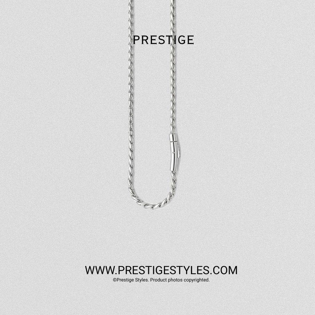 Silver Twisted Knot Chain - Prestige Styles - Bangladesh