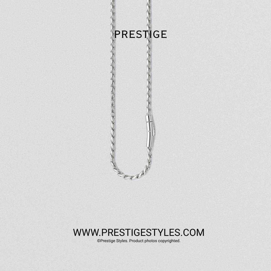 Silver Twisted Knot Chain - Prestige Styles - Bangladesh