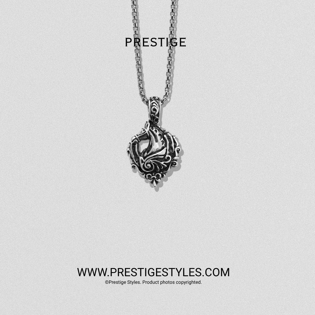 Silver Vesper Pendant With Chain - Prestige Styles - Bangladesh