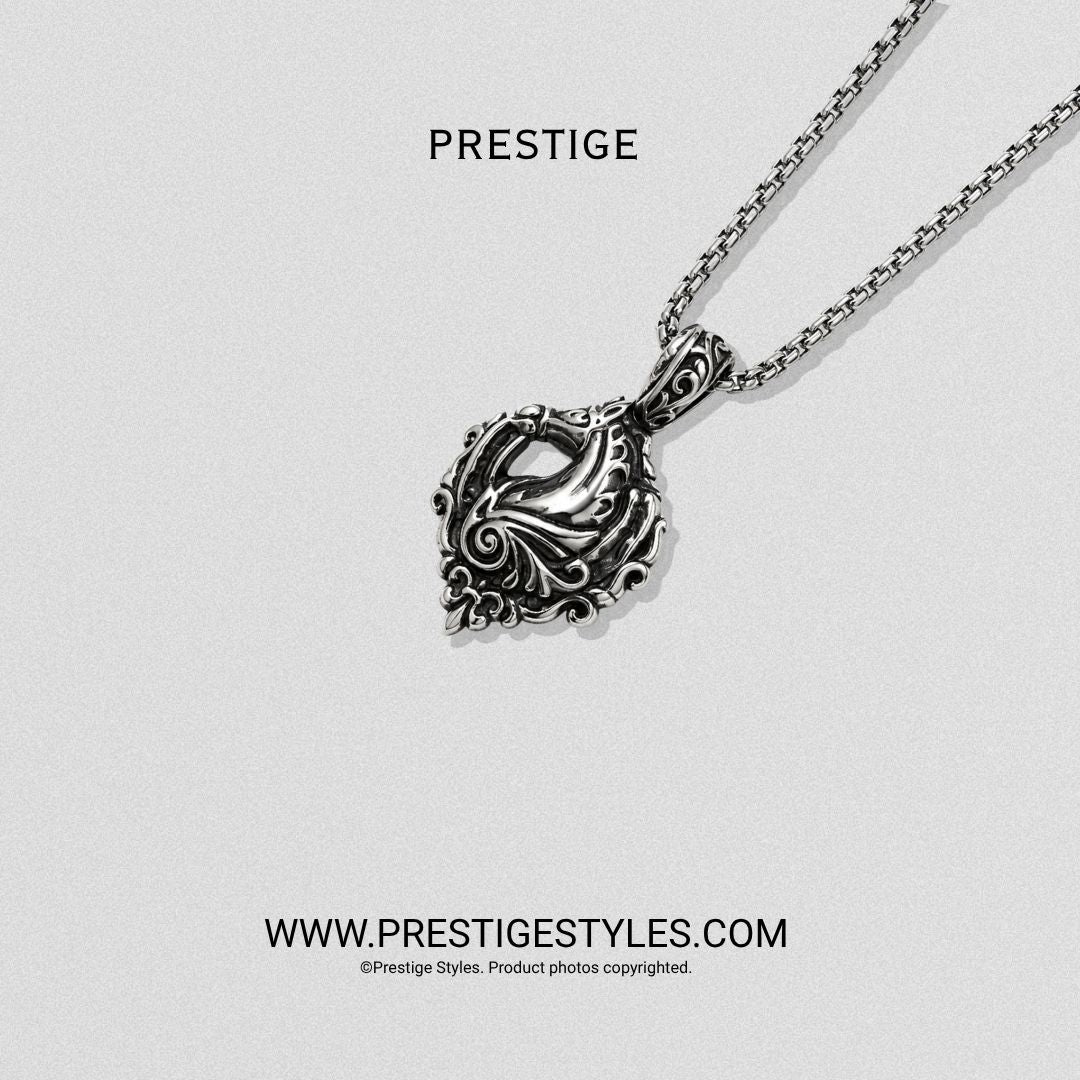 Silver Vesper Pendant With Chain - Prestige Styles - Bangladesh