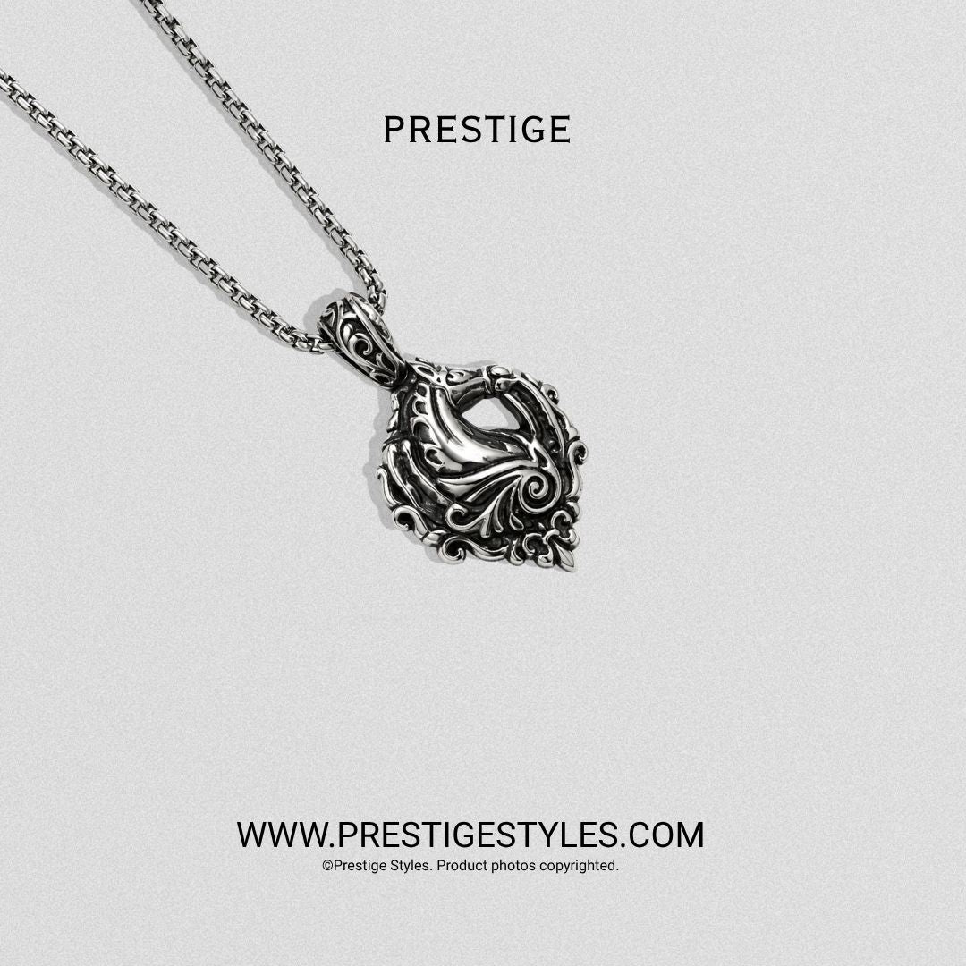 Silver Vesper Pendant With Chain - Prestige Styles - Bangladesh