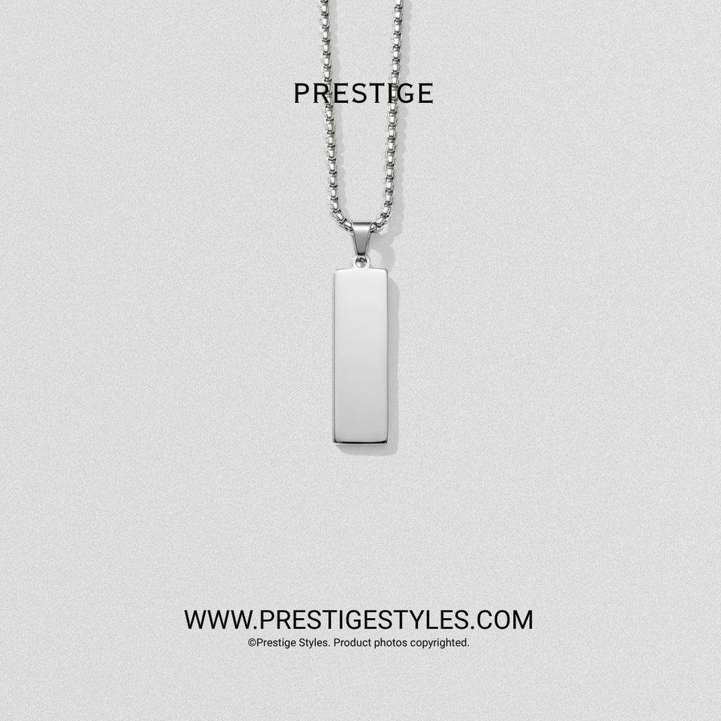 Slate Bar Pendant with chain - Prestige Styles - Bangladesh