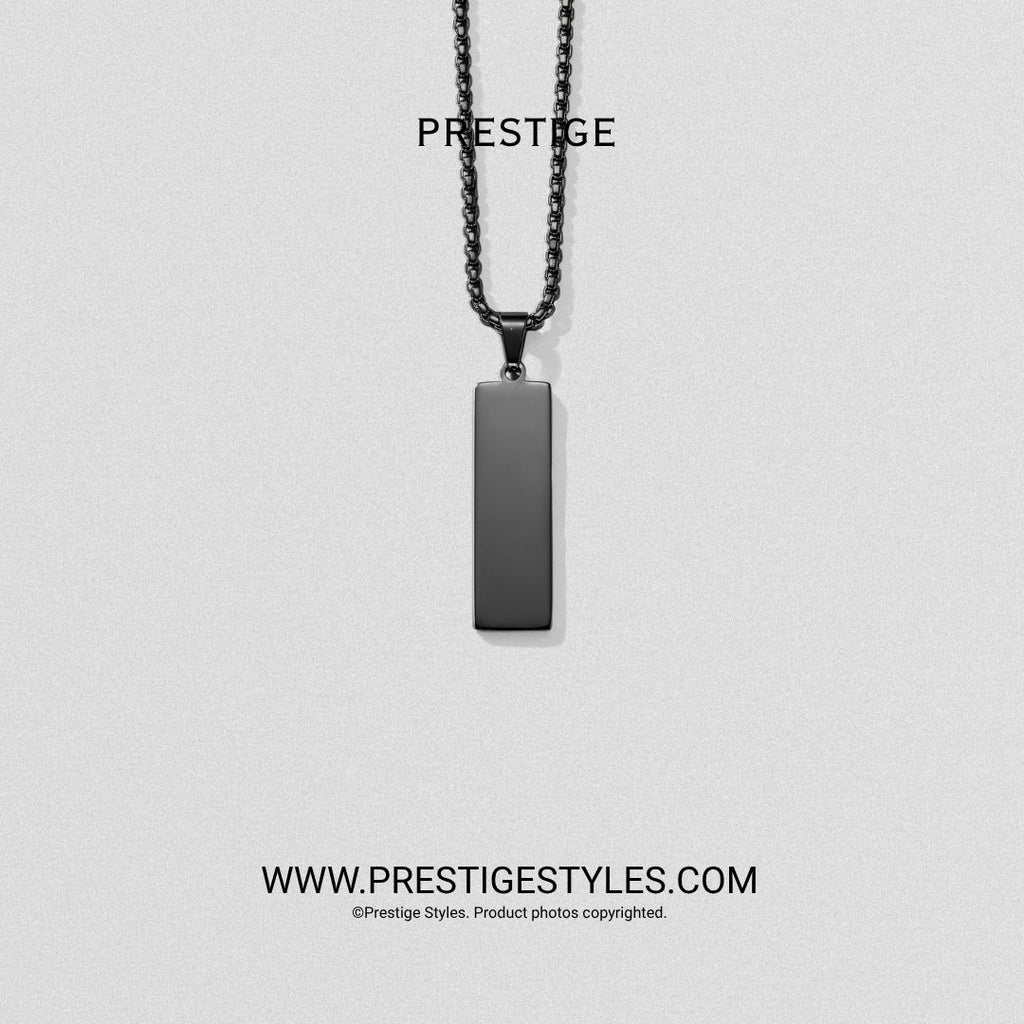 Slate Bar Pendant with chain - Prestige Styles - Bangladesh