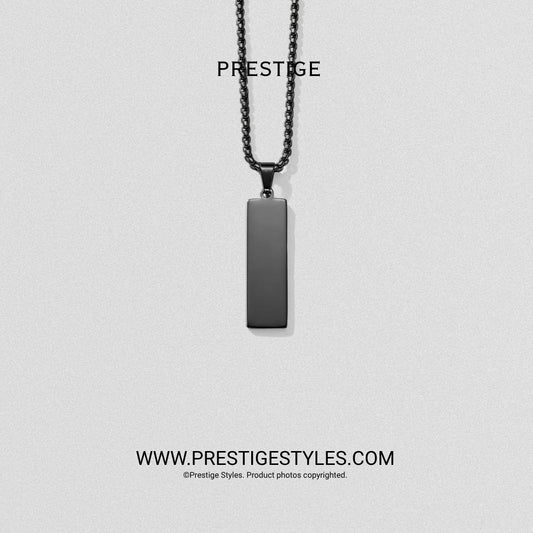 Slate Bar Pendant with chain - Prestige Styles - Bangladesh