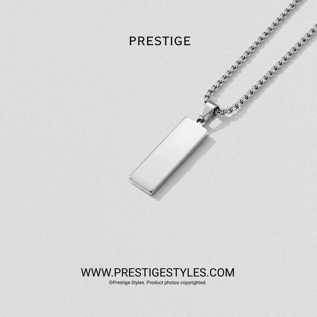 Slate Bar Pendant with chain - Prestige Styles - Bangladesh